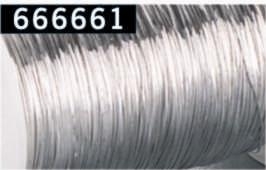 666661 Filo met.argento/0.25mm